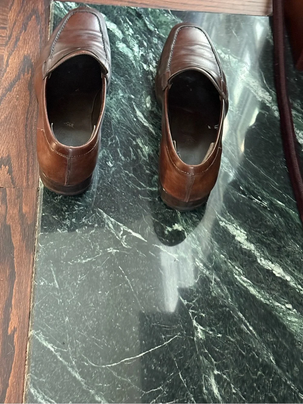 WEALTHY Allen Edmonds Brown Leather Penny Loafers